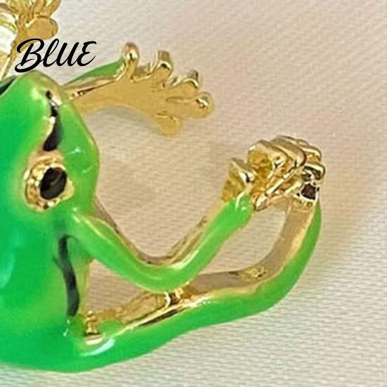 Gender-neutral Frog Ring 2Pcs Finger Rings Handmade Tree Design Bands