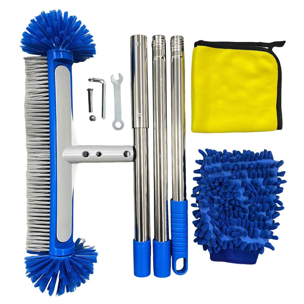 Swimming Pool Round Scrub Brushes with Around Nylon Bristles Enhanced Pool Brushes for Cleaning Shower Bathroom Patio Pool
