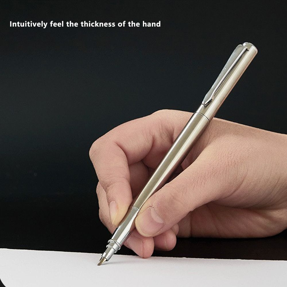 Metal Fountain Pen Curved Nib Smooth Writing Calligraphy Pen 0.38/0.8/1.3mm Tip Writing Signature Pen School Office
