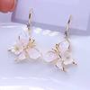 Silver Needle Small Fresh Crystal Flower Butterfly Stud Earrings Fashion Trend Earrings Versatile Sweet Premium Earrings