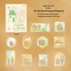 Hoshino Silver Watercolor Die-cut Stickers for DIY Collage and Phone Cases