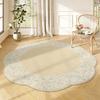 Cream Style Carpets for Living Room Retro Floral Bedroom Decor Carpet Pretty Flower Shape Bedside Rug Home Thicken Floor Mat