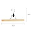 5/10pcs Wooden Pants Hanger Multifunctional Solid Wood Non-Slip Clothes Drying Rack For Jeans Skirts Slacks,Clamp Hangers