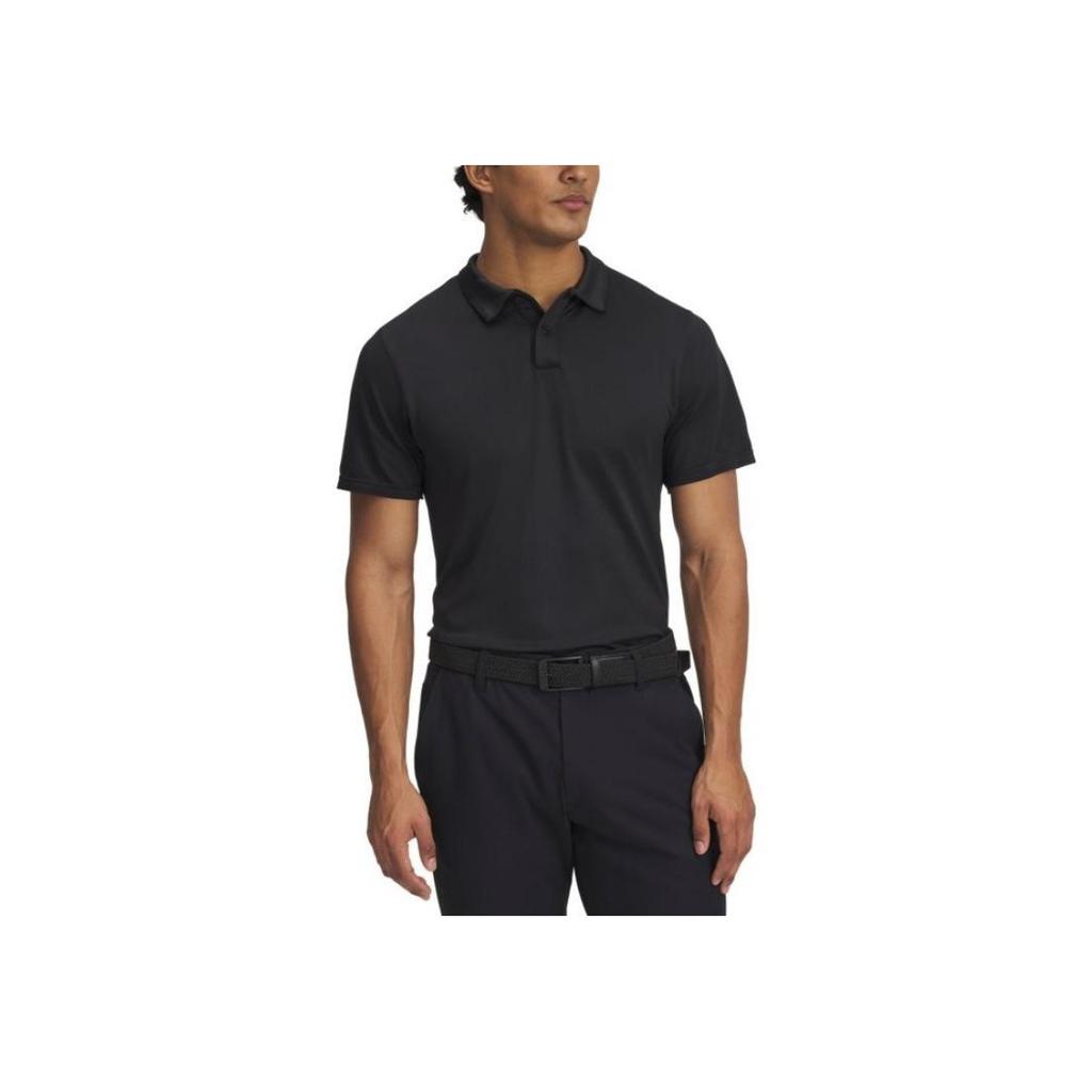 Under Armour Drive Pro Seamless Golf Comfortable Stylish Versatile Short Sleeve Polo Shirt Men tops Black 1388755-001