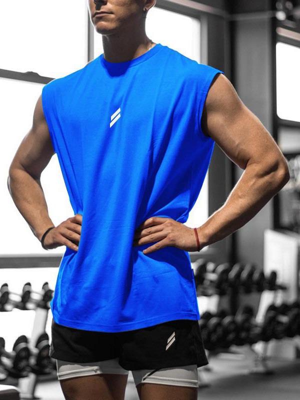 Camiseta sin mangas de malla transpirable de secado rápido para tallas grandes – Verano, para entrenar, informal, cuello redondo
