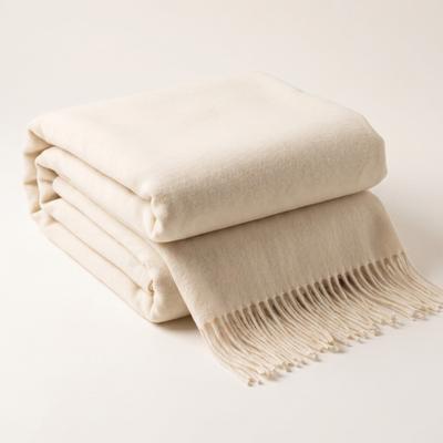 Plaid Living 130x170 Cm In Cotton Blend | Lightweight Throw 250 G/m² for Sofa and Bed