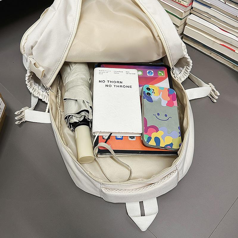 Schoolbag simple schoolbag male and female college students high school students large capacity backpack college style new Korean version couple