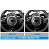 Real Carbon Fiber Auto Steering Wheel Logo Decorative Sticker For BM Cooper F55 F56 F60 Car Interior Modification Accessories
