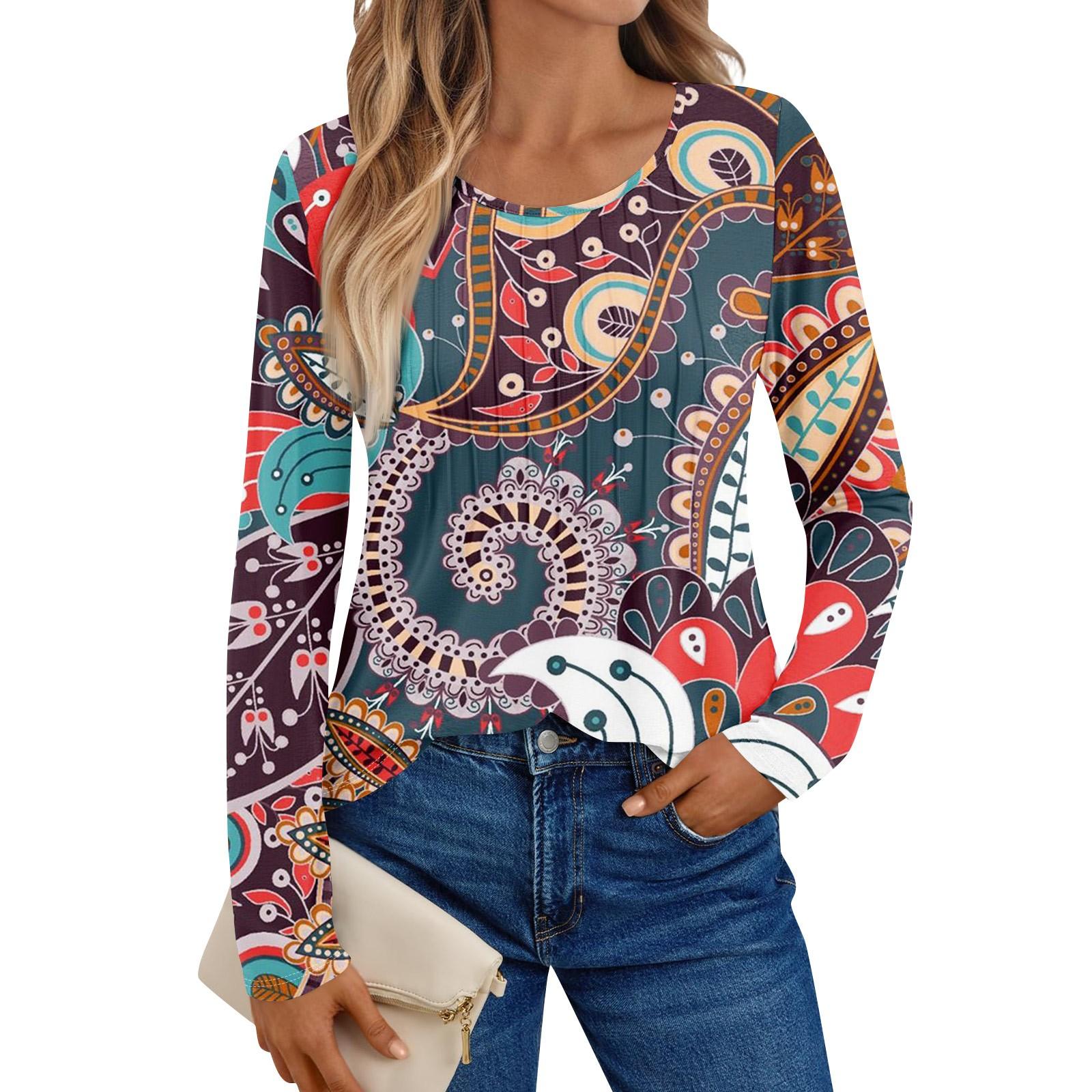 

Женские рубашки с длинным рукавом, графические футболки, повседневные базовые топы, пуловеры XL киноварь