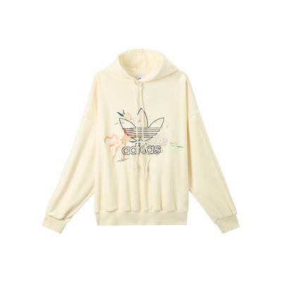 adidas Originals X Angel Chen Collaboration Embroidered Logo Pattern Sports Hoodie Women Hoodies Off-White GM8743