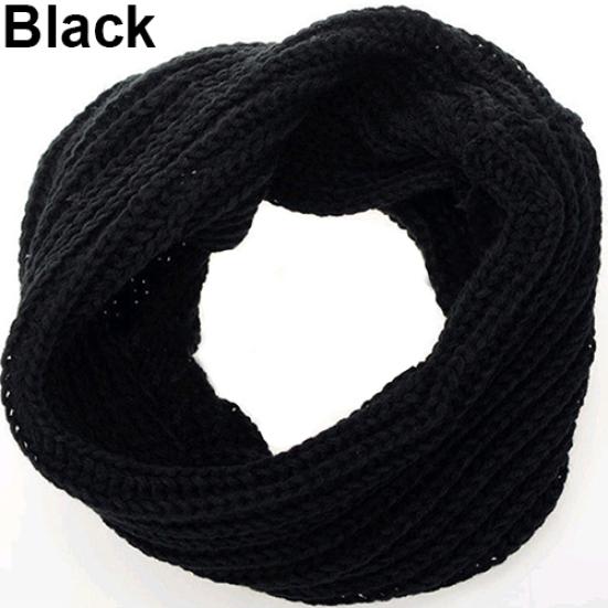 Modischer Unisex Winter Warmer Unendlichkeitskreis Zopfmuster Rollkragen Langer Schal Schal