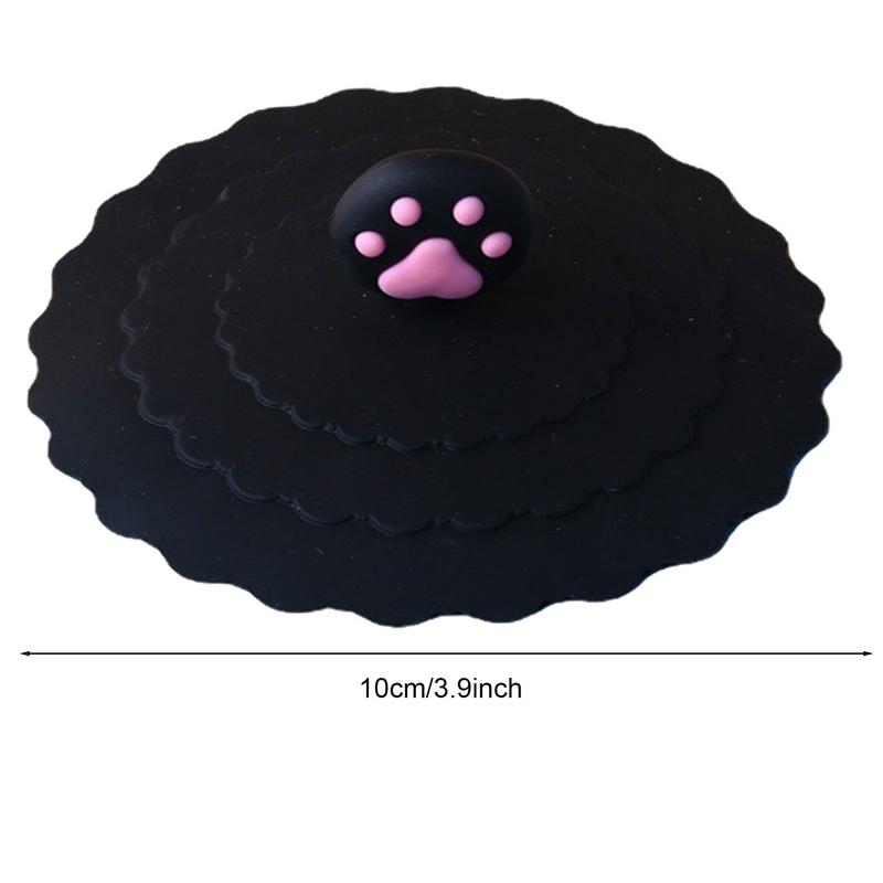Silicone Cup Lid Creative Round Mug Cover Leak Proof Round Shape Reusable Tea Coffee Leak-Proof Cup Lid Cup Accessories
