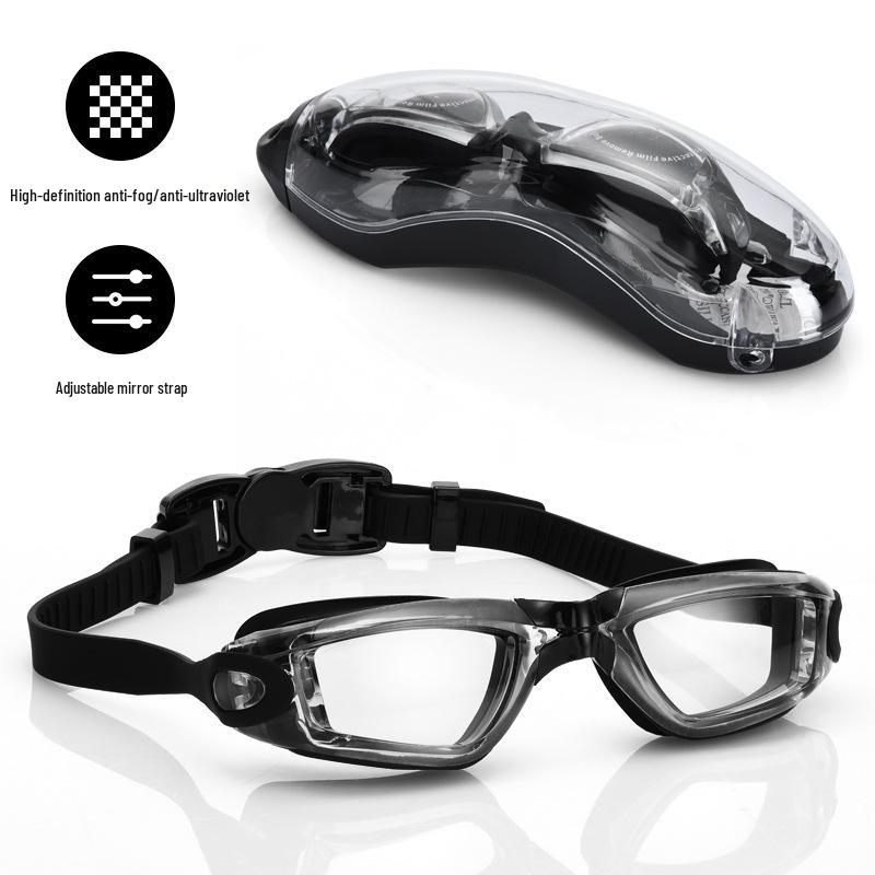 Unisex Myopia Swim Goggles: Professional, Waterproof, Anti-Fog, HD Children's Swim Gear.