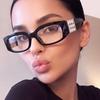 European and American fashion pearl decorative sunglasses trend photo sunglasses UV protection plain all-match sunglasses