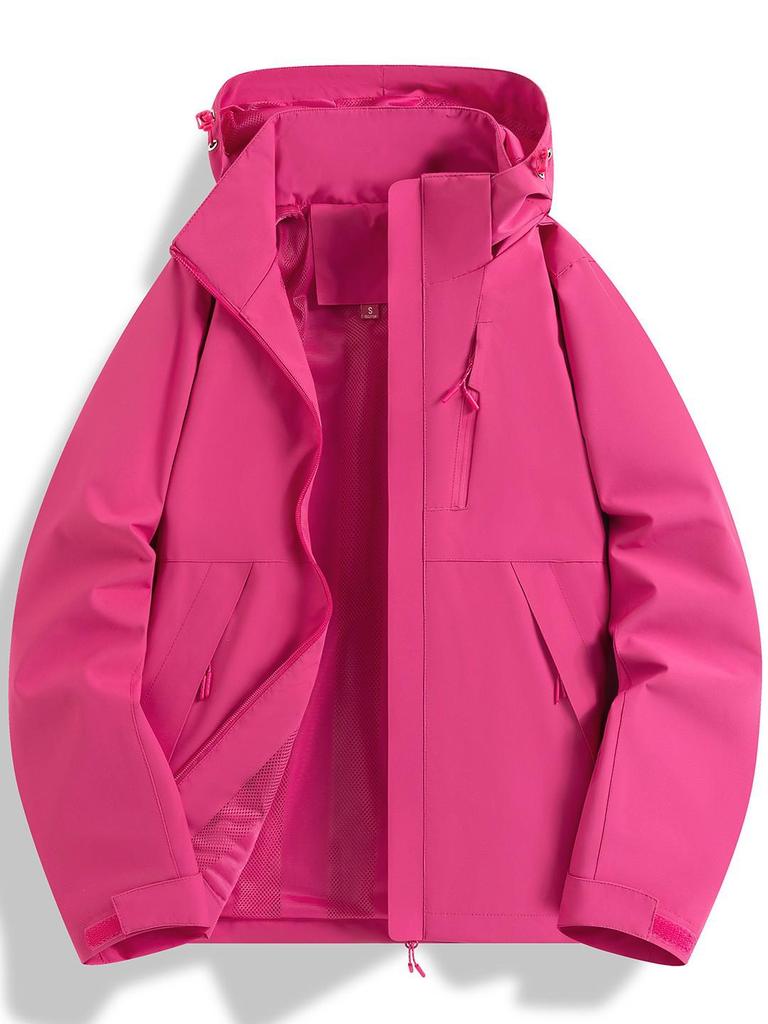 Unisex Single-Layer Windproof & Water-Repellent Jacket: Thin Mountaineering & Workwear, Spring/Fall, Customizable Logo Available