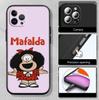 MH88 Mafalda Phone Shell for Samsung S20 S21 S22 S23 S24 FE Ultra Plus Lite S21S A55 A07 A17 F06 F16 M06 M16 M56 A36 A37 A57
