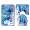 Star Toilet Three-Piece Floor Mat Bathroom Three-Piece Carpet Doormat