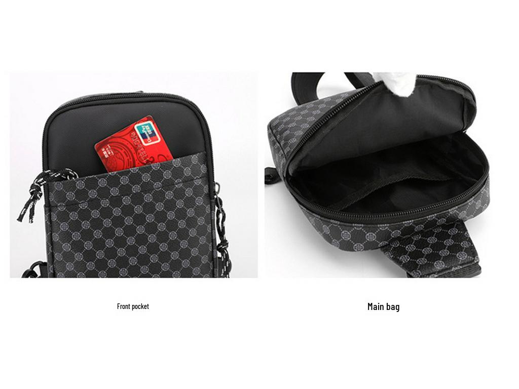 Unisex Waterproof PU Mini Sports Crossbody Bag - Phone & Essentials Carrier