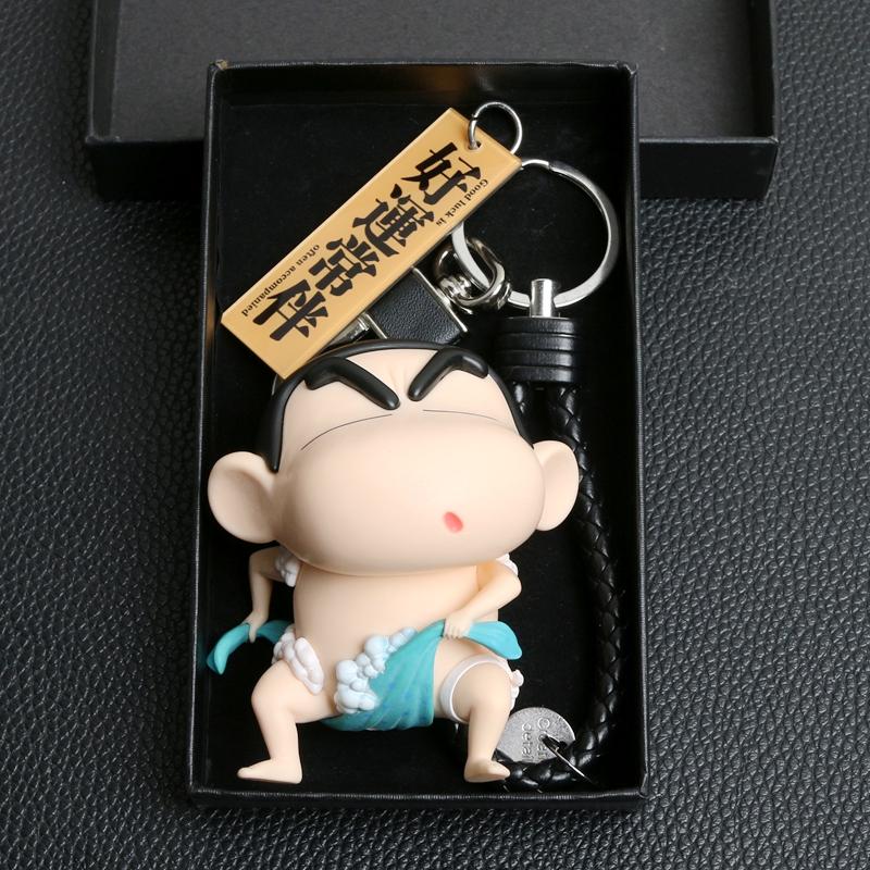Cartoon Crayon Shin-chan Car Keychain Cute Fashion Backpack Camera Pendant Girls Accessories Holiday Present Kids Anime Toys