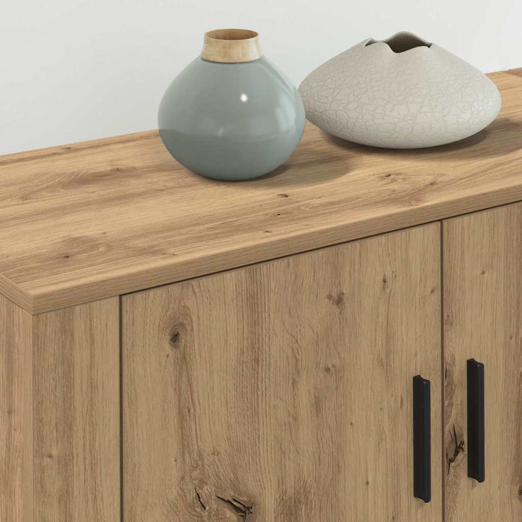 Wall Mounted TV Cabinet Set 3 pcs Artisan Oak Finish 80 x 34.5 x 40 cm