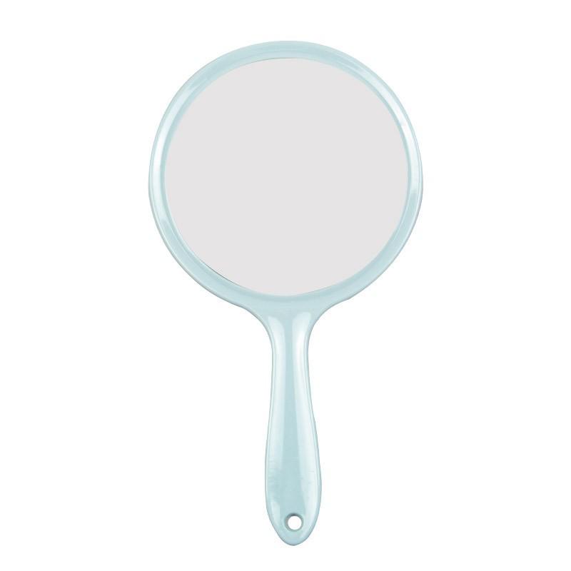 Portable Double-Sided Makeup Mirror with Magnifying Side and Printed Logo