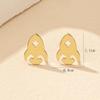 Trendy Rocket Stud Earrings: Simple, Fashionable & Versatile for Women