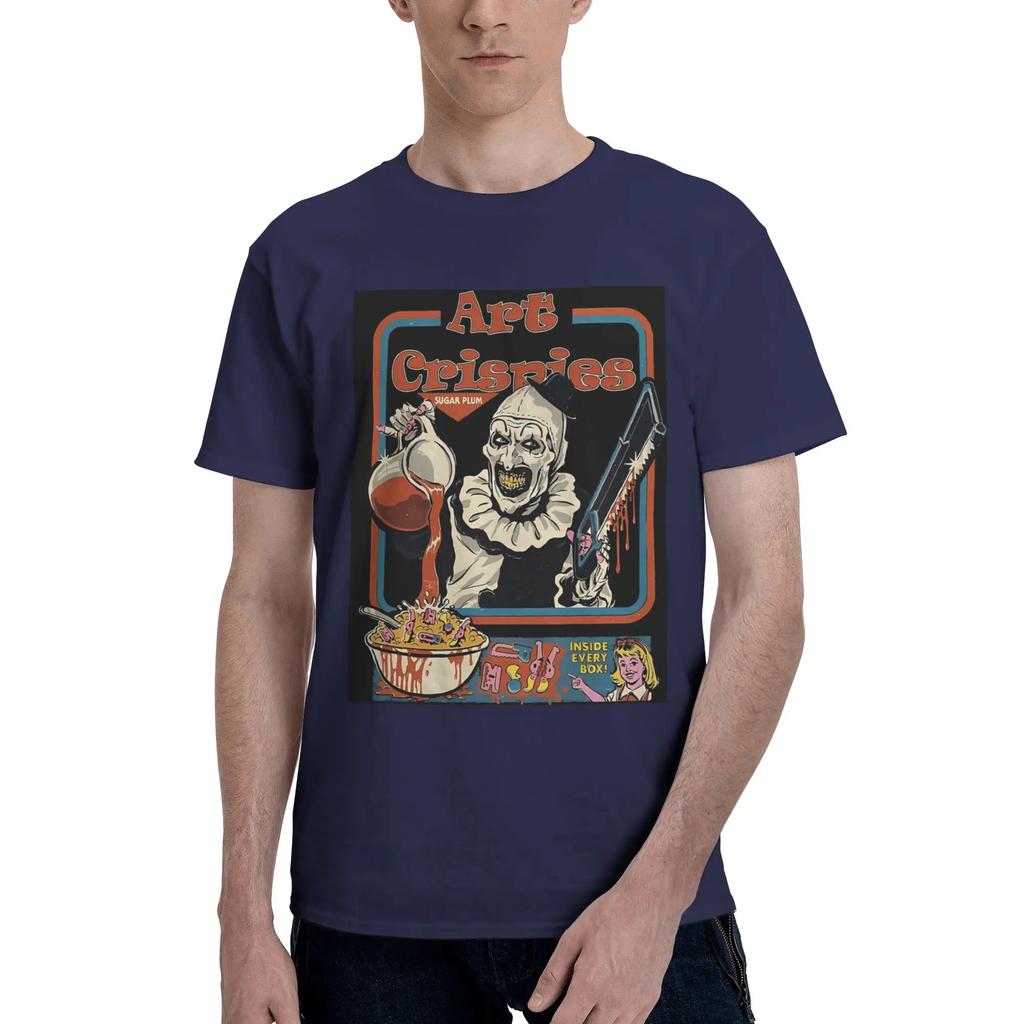 Crispies Terrifier 100 Cotton TShirt Mens Fashion T Shirts Men ONeck Short Sleeve S6XL