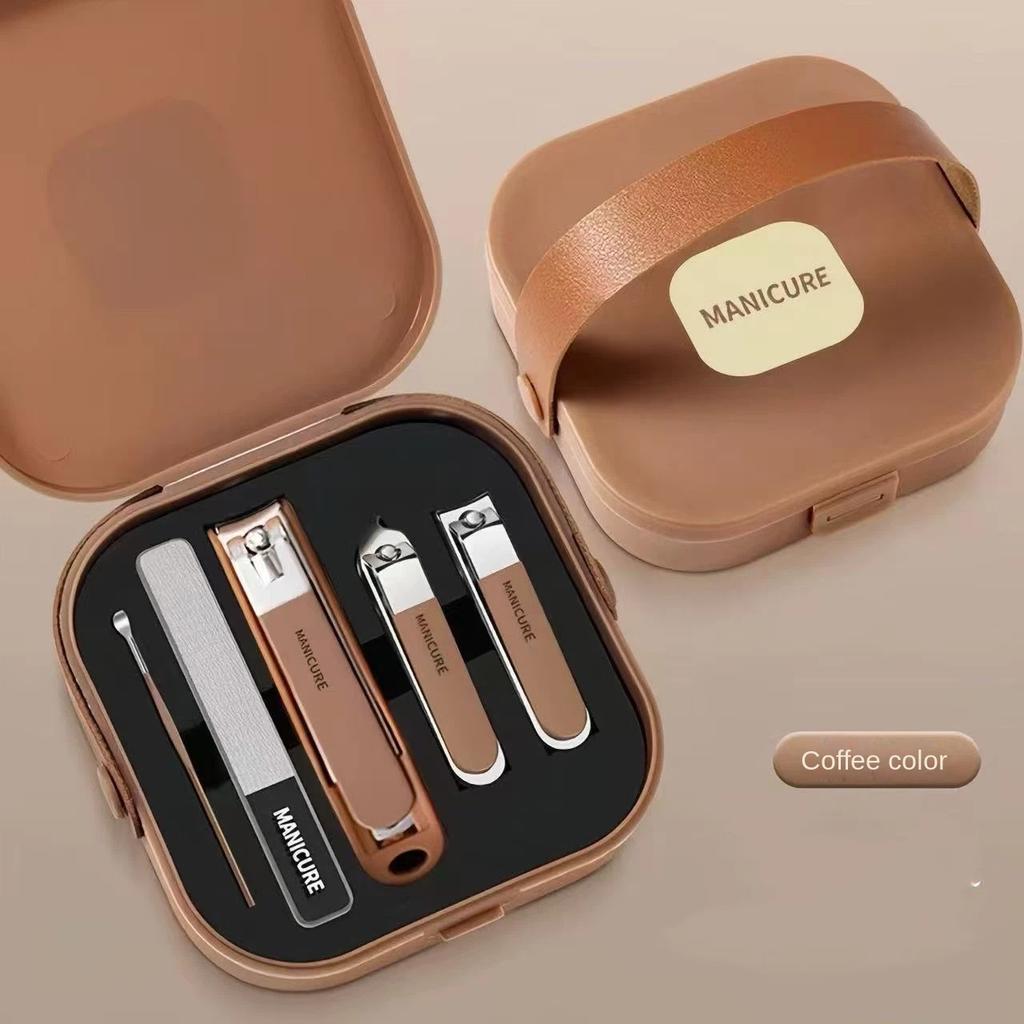 Portable Anti-splash Nail Clipper Set for Beauty Manicure Nail Scissors Set for Nail Art Beauty Tools Set for Nail Care Complete Set