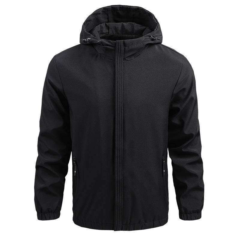 Spring and Autumn Men's Thin Casual Jacket Men's Coat Baseball Jacket Hooded Men's Coat Men's