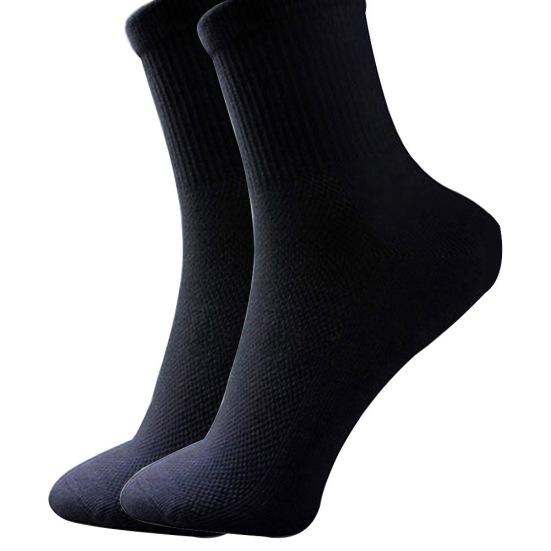 1 Pair Men's Summer Mesh Soft Cotton Blend Socks Athletic Sport Gym Casual Socks