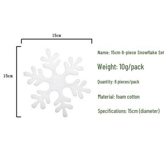 Foam Snowflake & Pine Cone Christmas Tree Ornaments Set - 26 Pieces