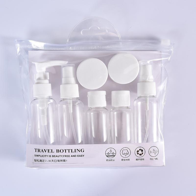 7pcs Makeup Travel Dispenser Portable Toiletry Kit Pressed Spray Tools Bottle