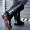 2025 New High Tube Velvet Labor Protection Water Shoes Men's Non-slip, Beef Tendon Sole Thickened Wear-resistant Waterproof Glue Shoes