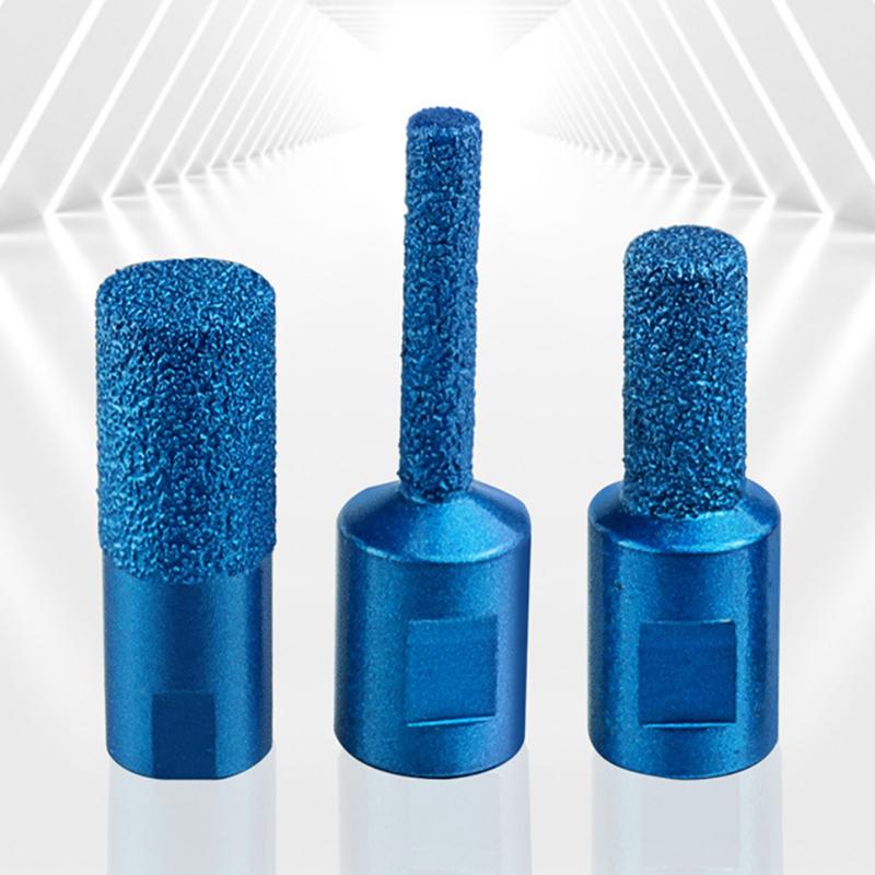 1/3Pcs Vaccum Brazed Milling Cutter Core Drill Bit Ceramic Tile Marble Stone Slotting Angle Grinder Parts 6 10 15mm