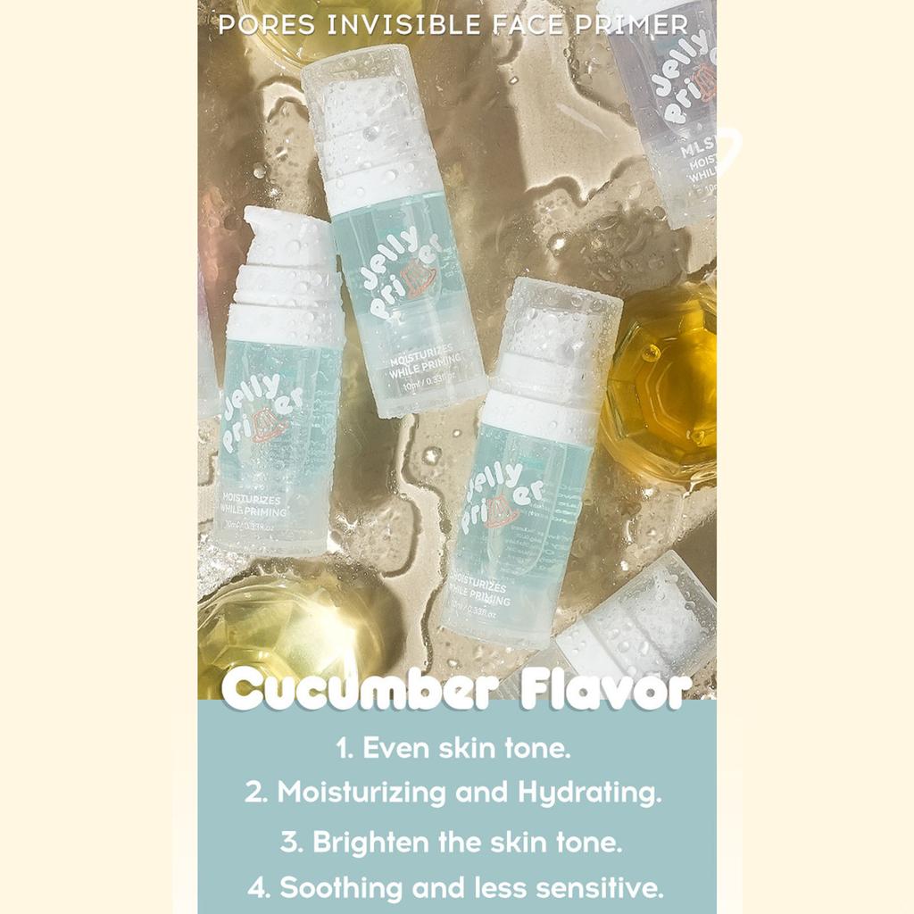 Primer em Gel Hidratante, Primer Facial à Base de Gel 10ml para Suavizar e Iluminar a Pele, Base de Maquiagem