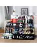 U2 Band Sports Blanket, Lightweight Warm Insulation Sofa Bed Office Car Knee Pads Blankets, Decke, Couverture, Stragulum