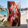 AC Milan Bedrukte Strandhanddoek Sneldrogend Zacht Handdoek Draagbaar Grote Rechthoekige Stranddeken voor Reizen Zwembad