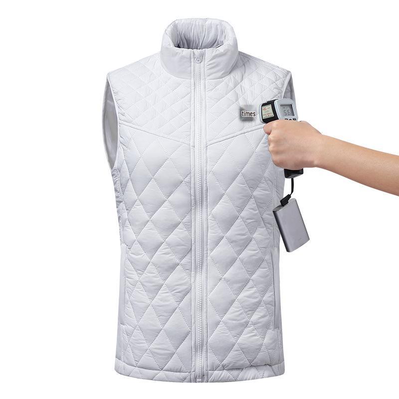 USB-Charged Smart Heating Vest with Adjustable Size for Men & Women - Dual Control, Nine-Zone Winter Warmth