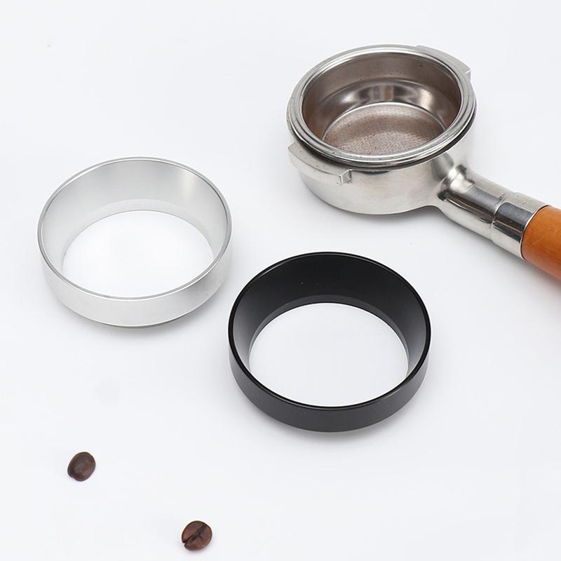 1 Pcs Silver Black Coffee Dosing Ring Magnetic Espresso Intelligent Funnel 51Mm 53Mm 54Mm 58Mm For Portafilter Barista Tools