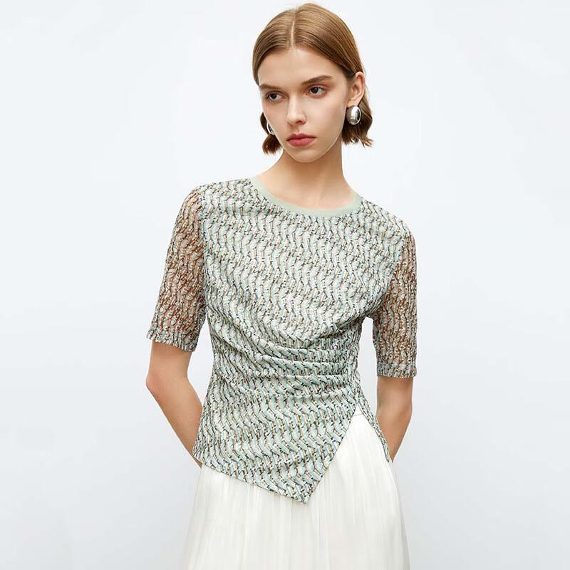 JESSIE Western Style Lace Printed Top