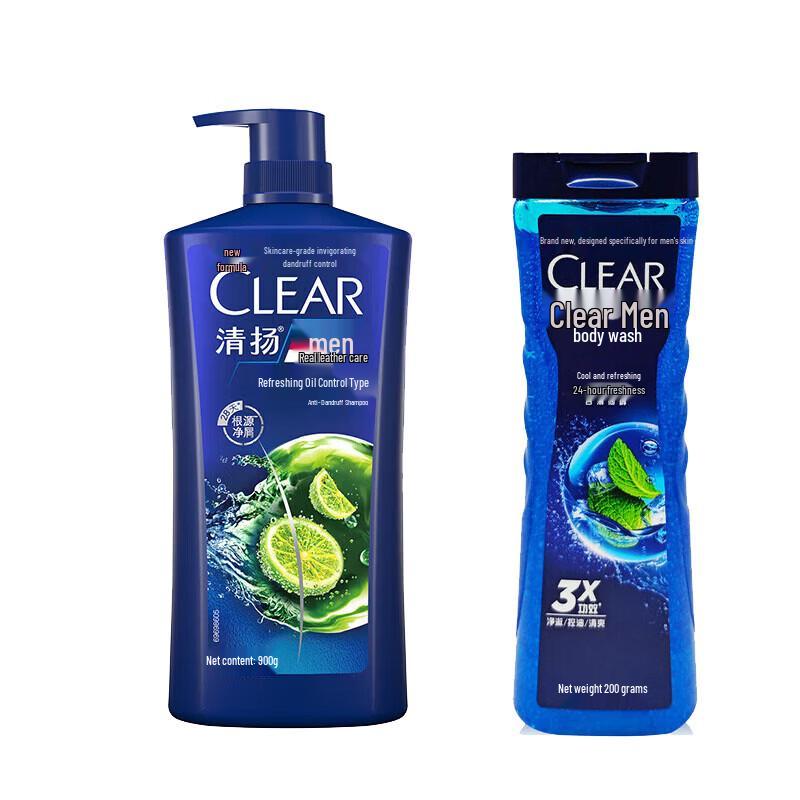 Clear Men Anti-Dandruff Shampoo & Body Wash Set