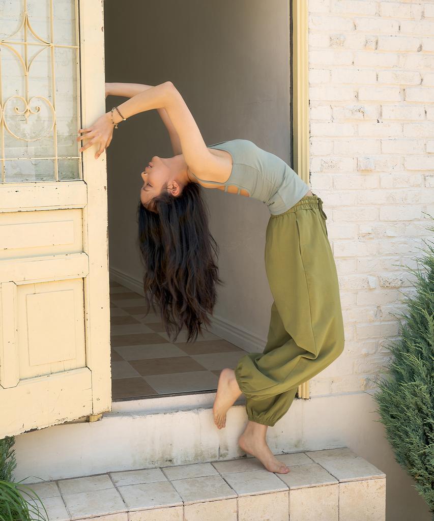 DHYANI Om Jogger Pants (Olive Moss)