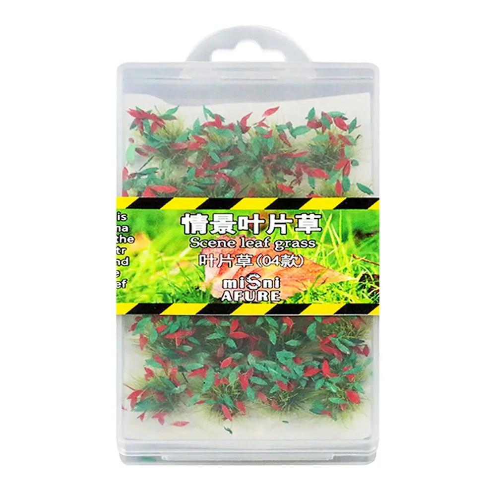 1 Box Simulation Modell Szene Simulierte Büsche Maßstab Puppe Gras Modell Büschel Haus Nadel Modell DIY Gras Bau Gras Miniatur
