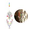 Colorful Crystal Wind Chime Beautiful Garden Jewelry Pendan Decor Suitable for Window Home Car Party Wedding Decoration