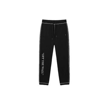 Vans Letter Logo Drawstring Knit Pants Men Bottoms Black VN0A5H96BLK