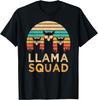 Funny Llama Squad Sunglasses Cool Llamas Vintage Gift T-Shirt