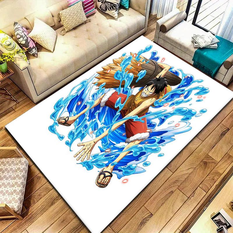 One Piece Monkey D Luffy Carpet Rug For Living Room Bedroom Home Sofa Decoration Kids Play Nonslip Floor Mat