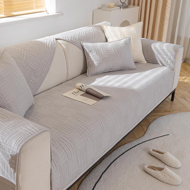 

Foreign Trade Four Seasons Universal Simple Pure Cotton Non-Slip High-End Sofa Cushion Light Luxury 70*70cm