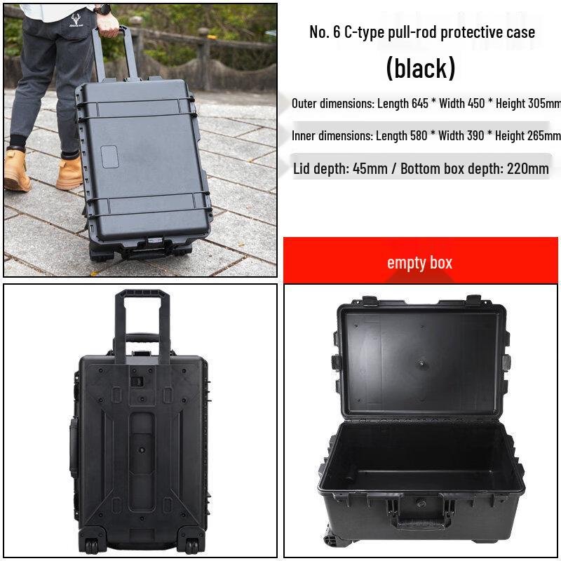 Jun Ding Ying No. 6C Waterproof Rolling Protective Hard Case