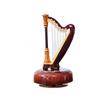 Roterbar speldosa i litterär och klassisk stil, Speldosa, Skrivbordsdekorationer, Födelsedagspresent för musikälskare, Harpa